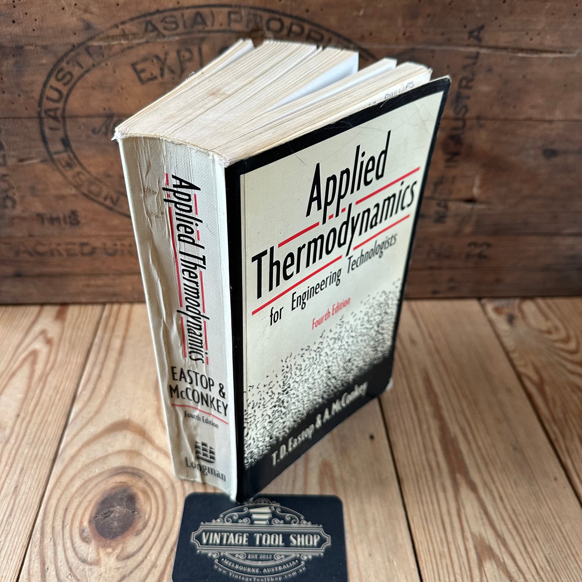 N2018 Vintage 1986 BOOK APPLIED THERMODYNAMICS for Engineering Technologists 4th Edition by T.D.Eastop & A.McConkey