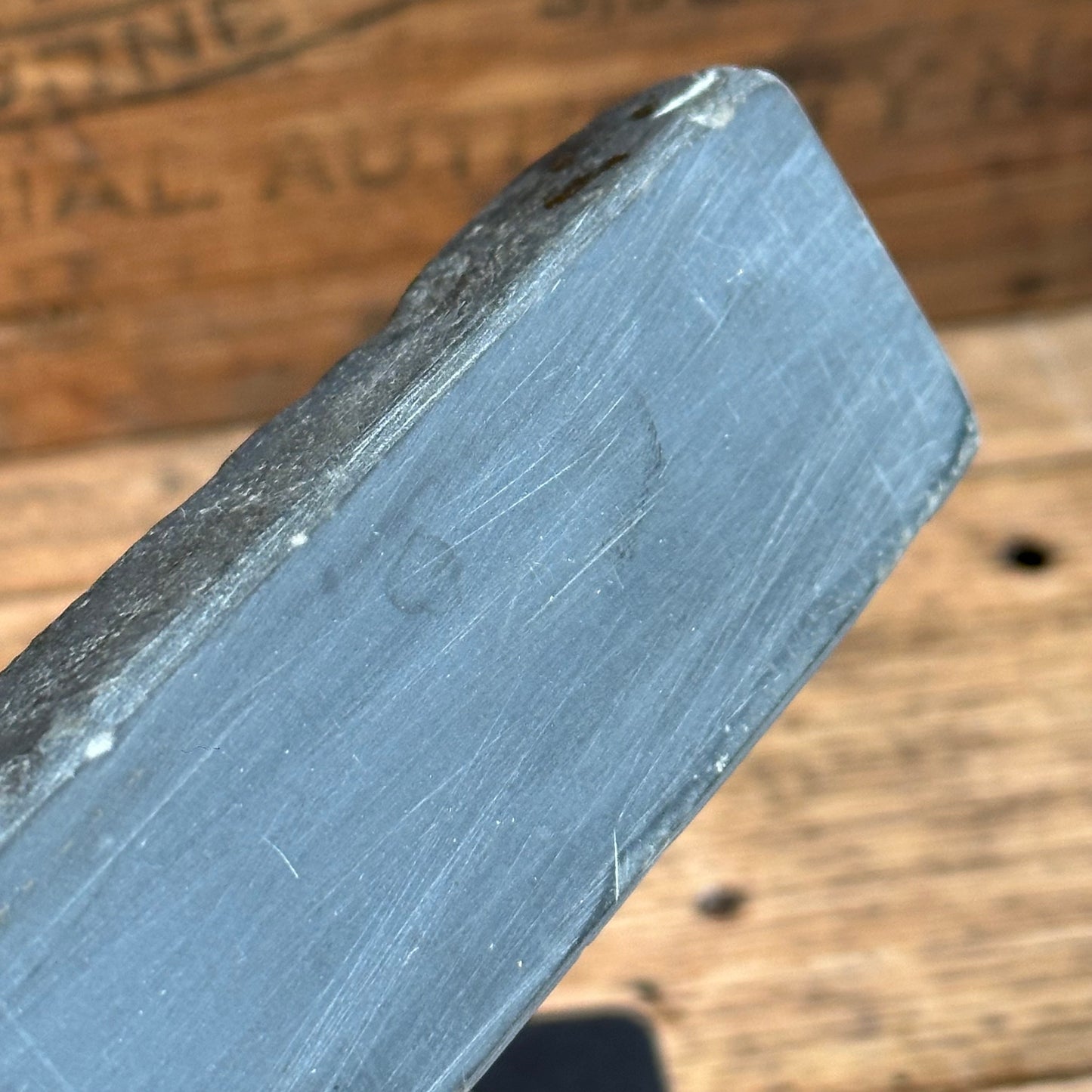 A386 Vintage SCOTTISH Blue Water of Ayr Razor BARBER HONE sharpening stone waterstone