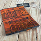 VD2268 Vintage 1960s LEATHER BOOK notebook journal diary COVER handmade in Estonia Tartu