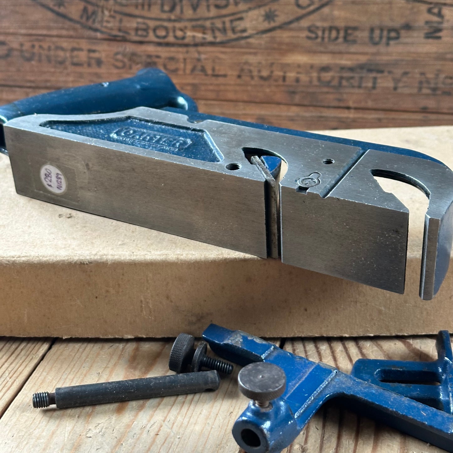 SOLD. N1289 ORIGINAL! Collector Grade Vintage CARTER Australia No:78 Duplex REBATE Rabbet PLANE IOB