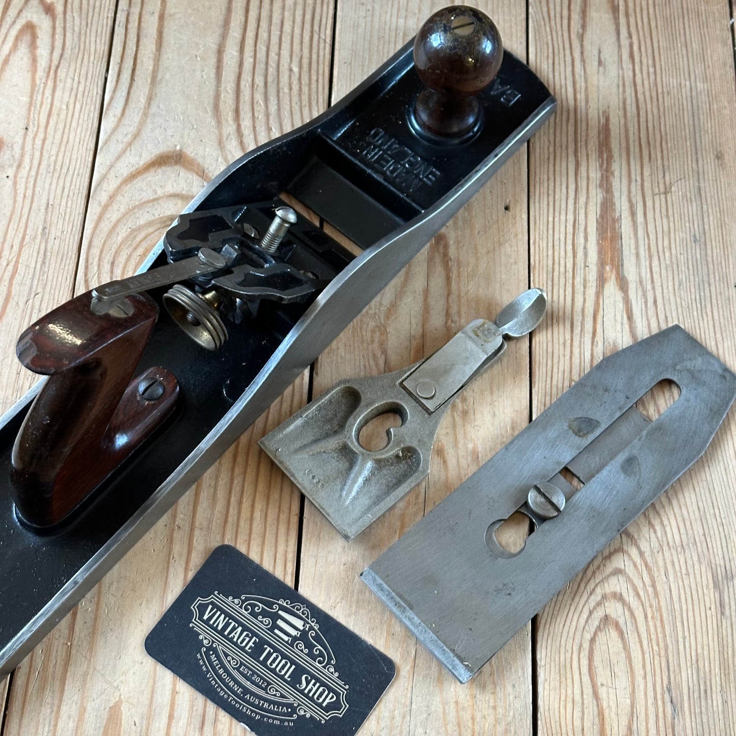 H2486 TIDY! Vintage STANLEY England No.6 jack PLANE IOB