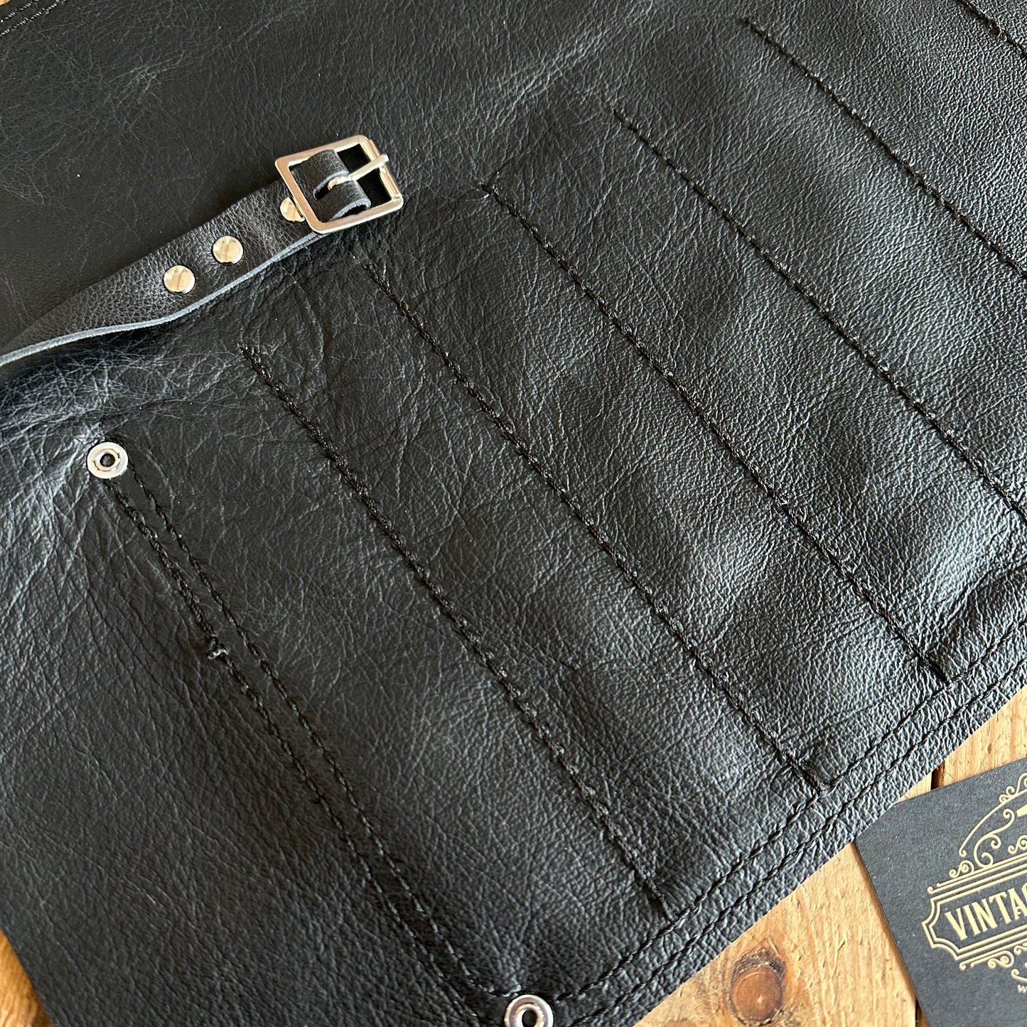 NEW! AUSTRALIAN made genuine leather CHISEL ROLL bag for 9 chisels