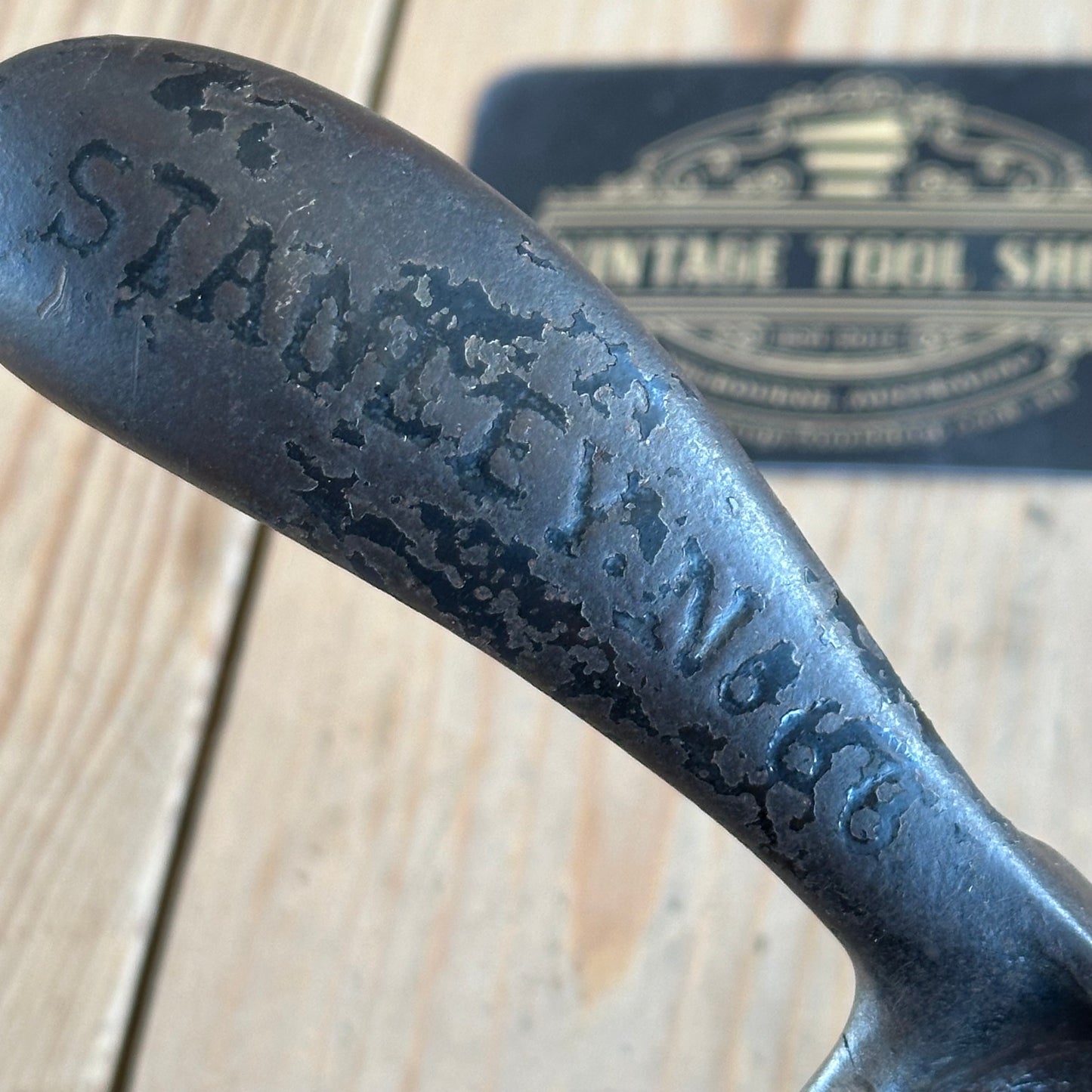 H1164 Antique STANLEY No.66 HAND BEADER spokeshave AS IS CONDITION