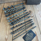 H1744 Vintage set of 13 SPUR cutter AUGER BITS in a wooden BOX