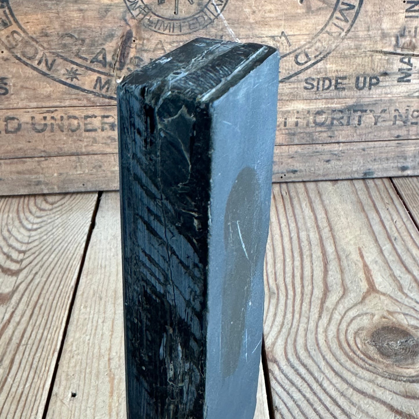 A369 Vintage German THURINGIAN SLATE water stone SHARPENING STONE