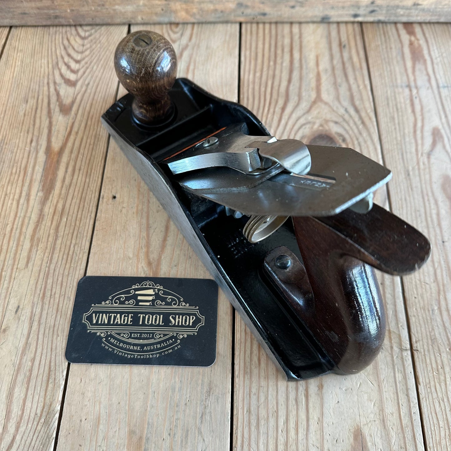 N1278 Vintage STANLEY England No.4 1/2 PLANE IOB