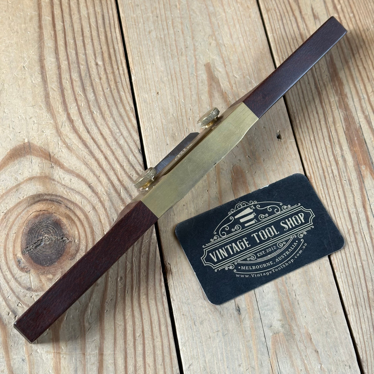 C4 TIDY! Contemporary Australian HNT GORDON Beefwood FLAT SOLE  SPOKESHAVE IOB