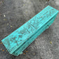 H2383 Vintage distressed shabby chic depression era GREEN Pine SHELVES
