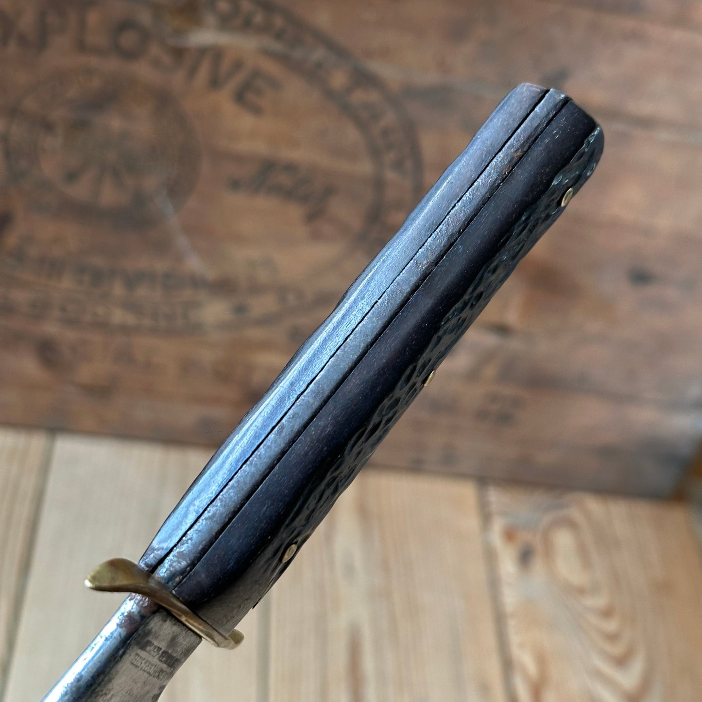 K60 Vintage Original German BOWIE KNIFE in leather sheath