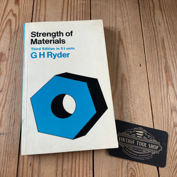 XBN20 Vintage 1979 Strength of Materials 3rd Edition BOOK in SI Units by G.H.Ryder