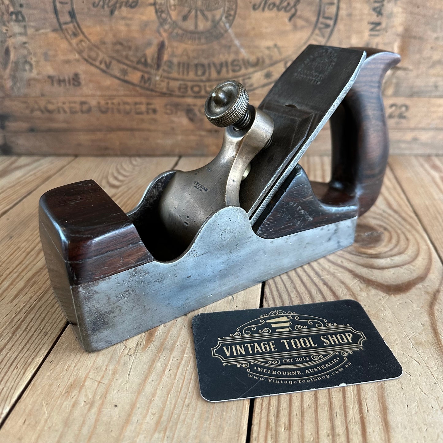 N1154 Antique SPIERS AYR Rosewood INFILL SMOOTHING plane