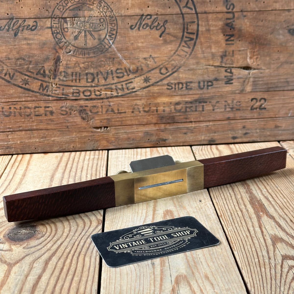 C4 TIDY! Contemporary Australian HNT GORDON Beefwood FLAT SOLE  SPOKESHAVE IOB