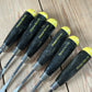 N1831 Vintage 6 x FOOTPRINT England Carving CHISEL Set Gouges