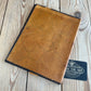 VD2259 Vintage 1960s LEATHER BOOK notebook journal diary COVER handmade in Estonia