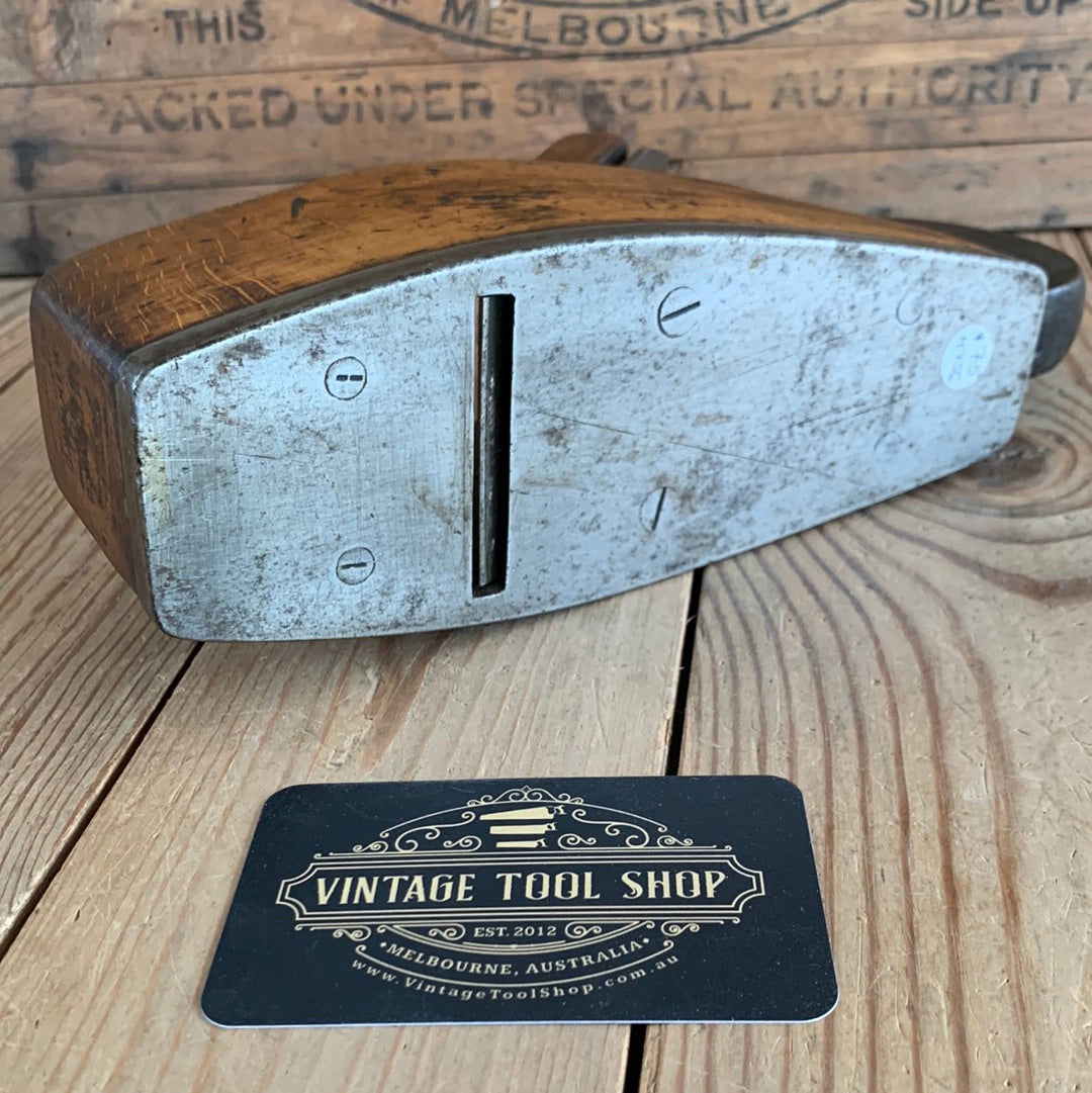 SOLD H756 Vinage MATHIESON Scotland IRON SHOD wooden SMOOTHING PLANE