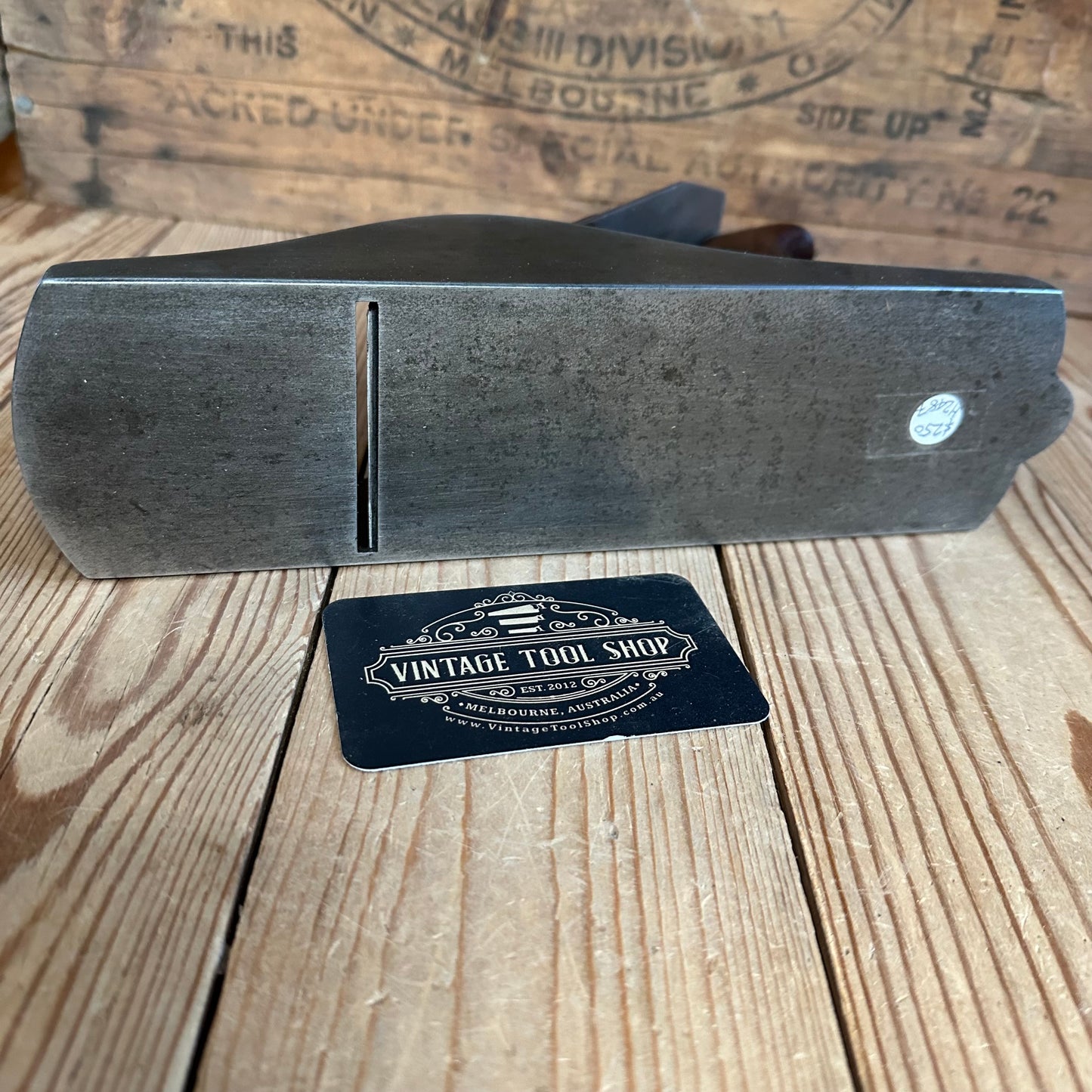 H2487 TIDY! Vintage STANLEY England No.4 1/2 smoothing PLANE IOB