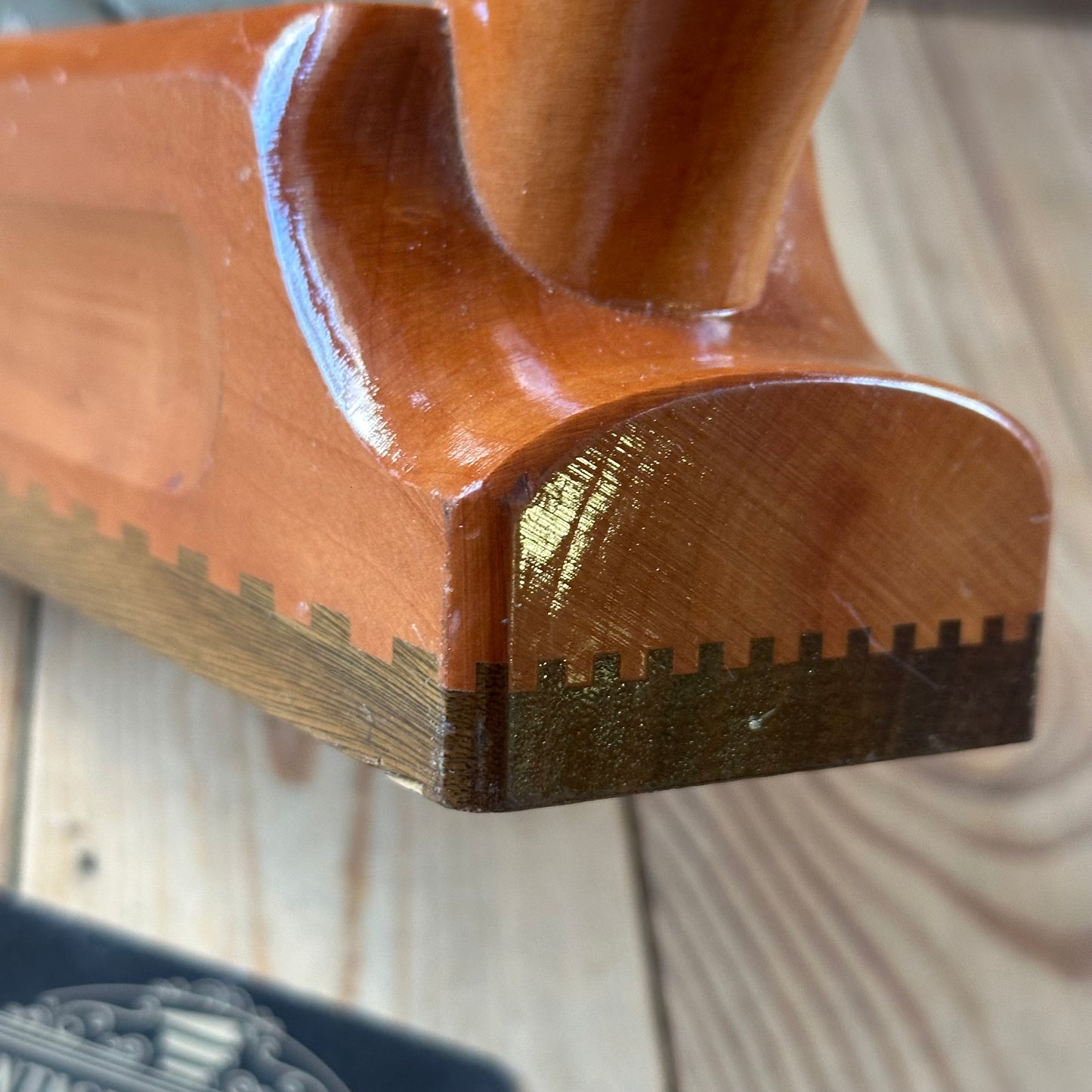 SOLD. N1703 GORGEOUS Vintage E.C.E. West-Germany No:711 PRIMUS PLANE Figured Pear & Lignum Vitae Sole