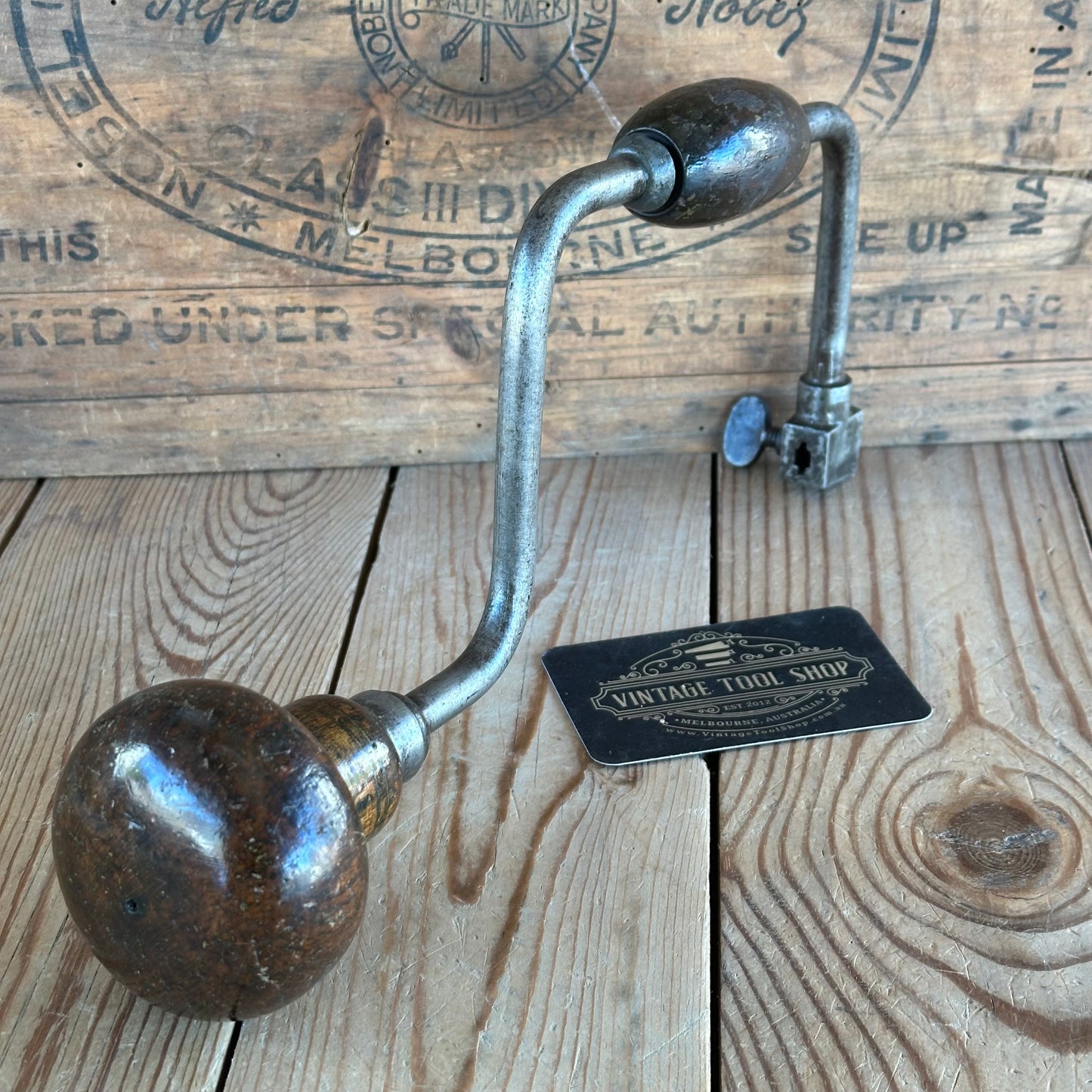 T8048 Antique Early EUROPEAN Style BRACE Drill