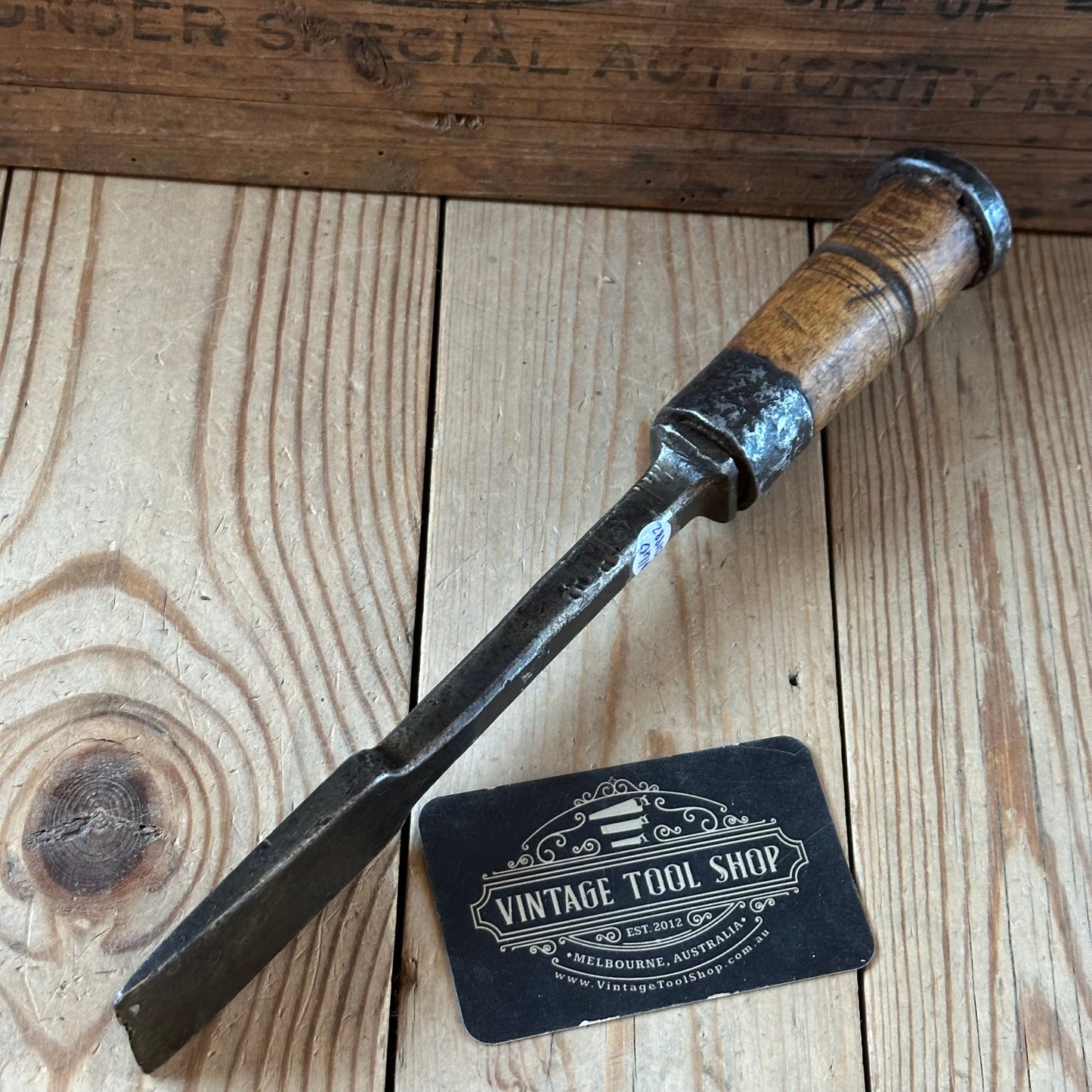 D1882 ANCIENT! Large antique 32mm EUROPEAN Carving CHISEL