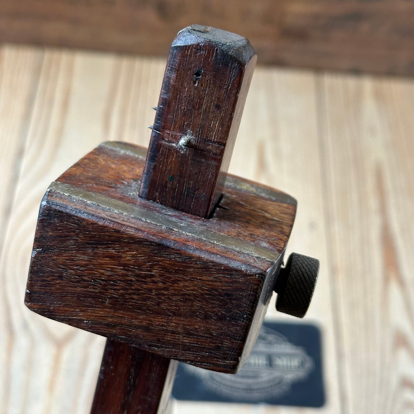H2478 Vintage English made Rosewood BRASS Mortise and marking GAUGE