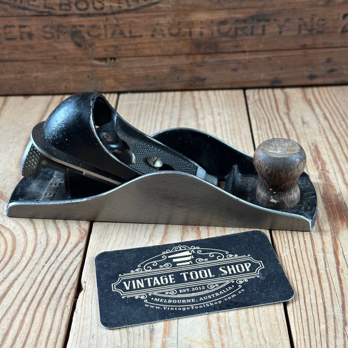 H2466 Vintage STANLEY England No.220 BLOCK PLANE