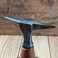 Y1301 CUTE! Antique small French JEWELLERS metalworking ANVIL on a wooden base