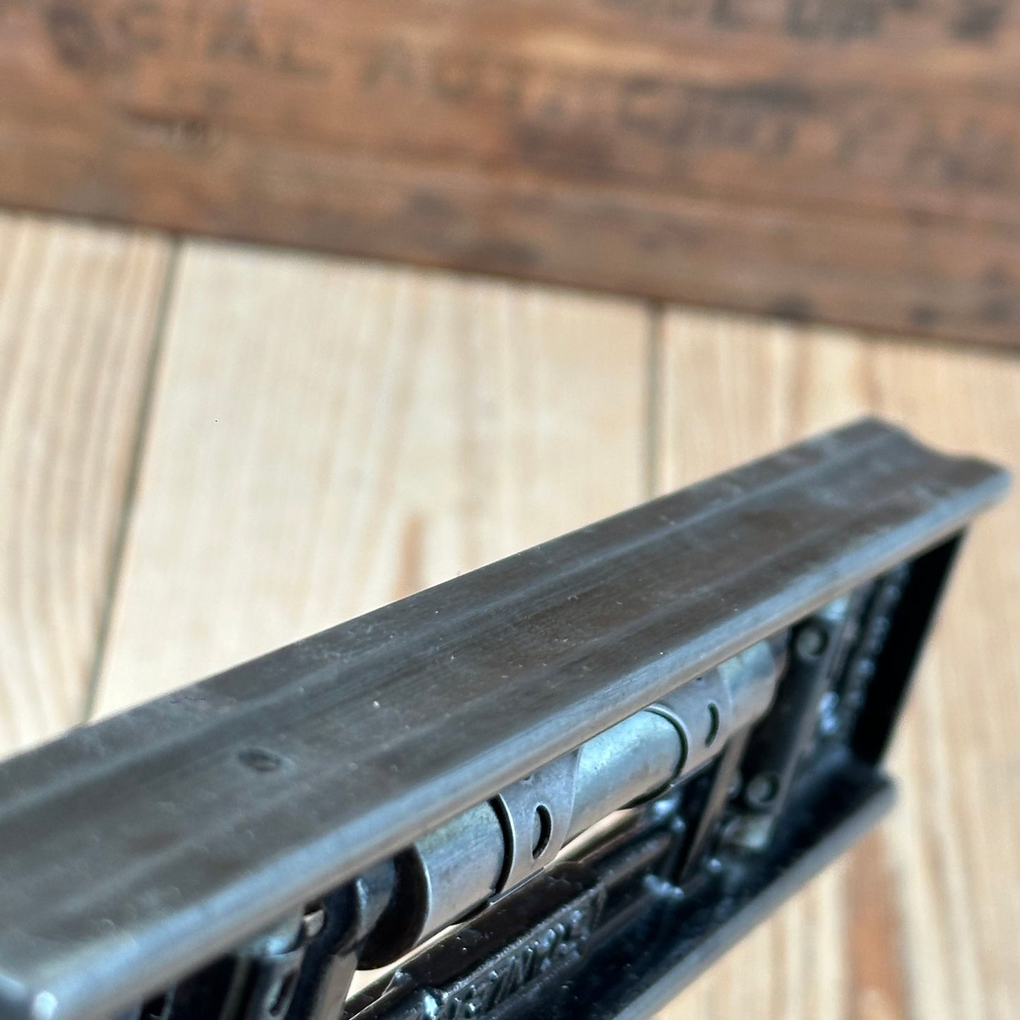 H2501 COOL! Vintage STANLEY No:36G 9” engineers METAL SPIRIT LEVEL