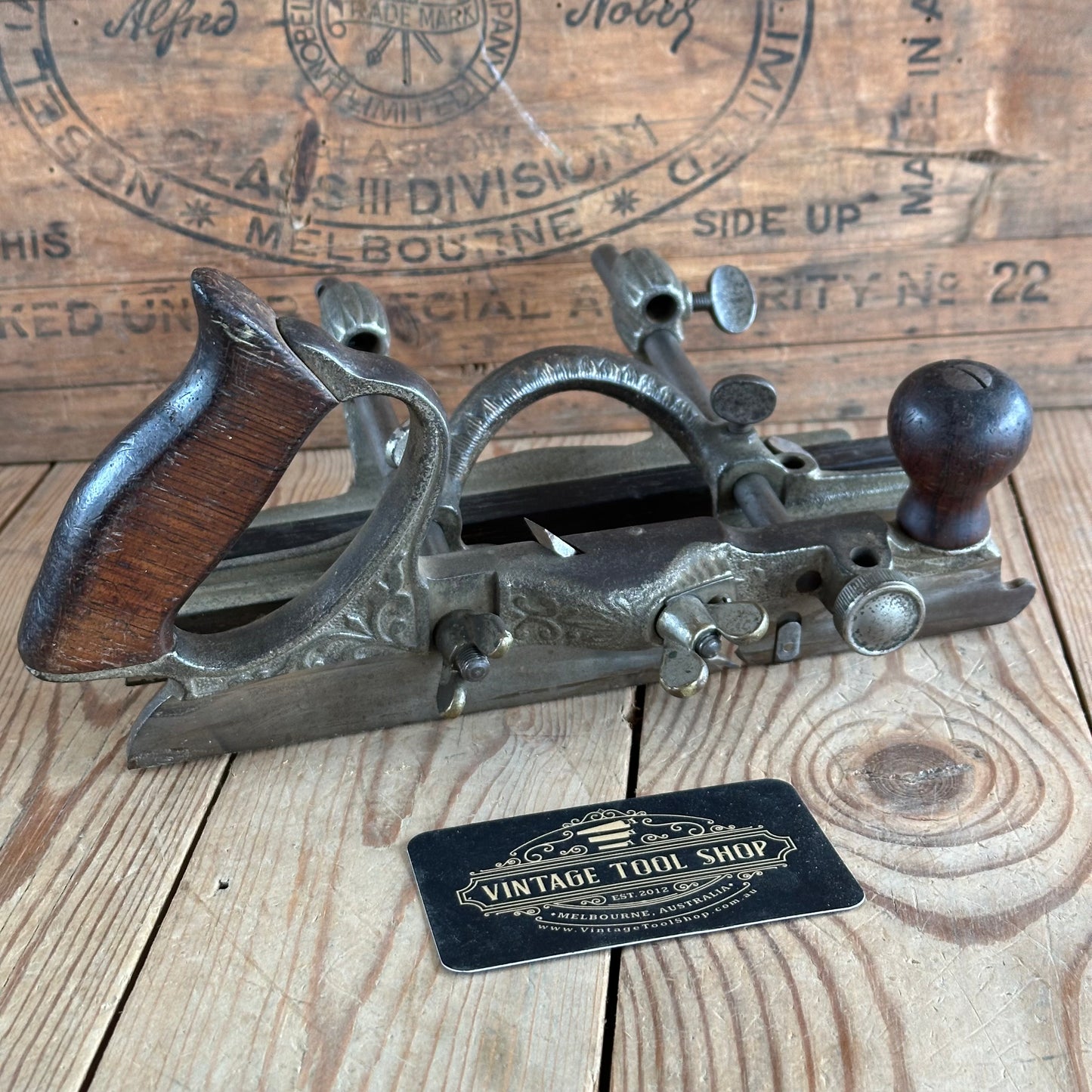 N1297 Antique STANLEY USA No.46 Combination PLANE with 10x SKEW cutters