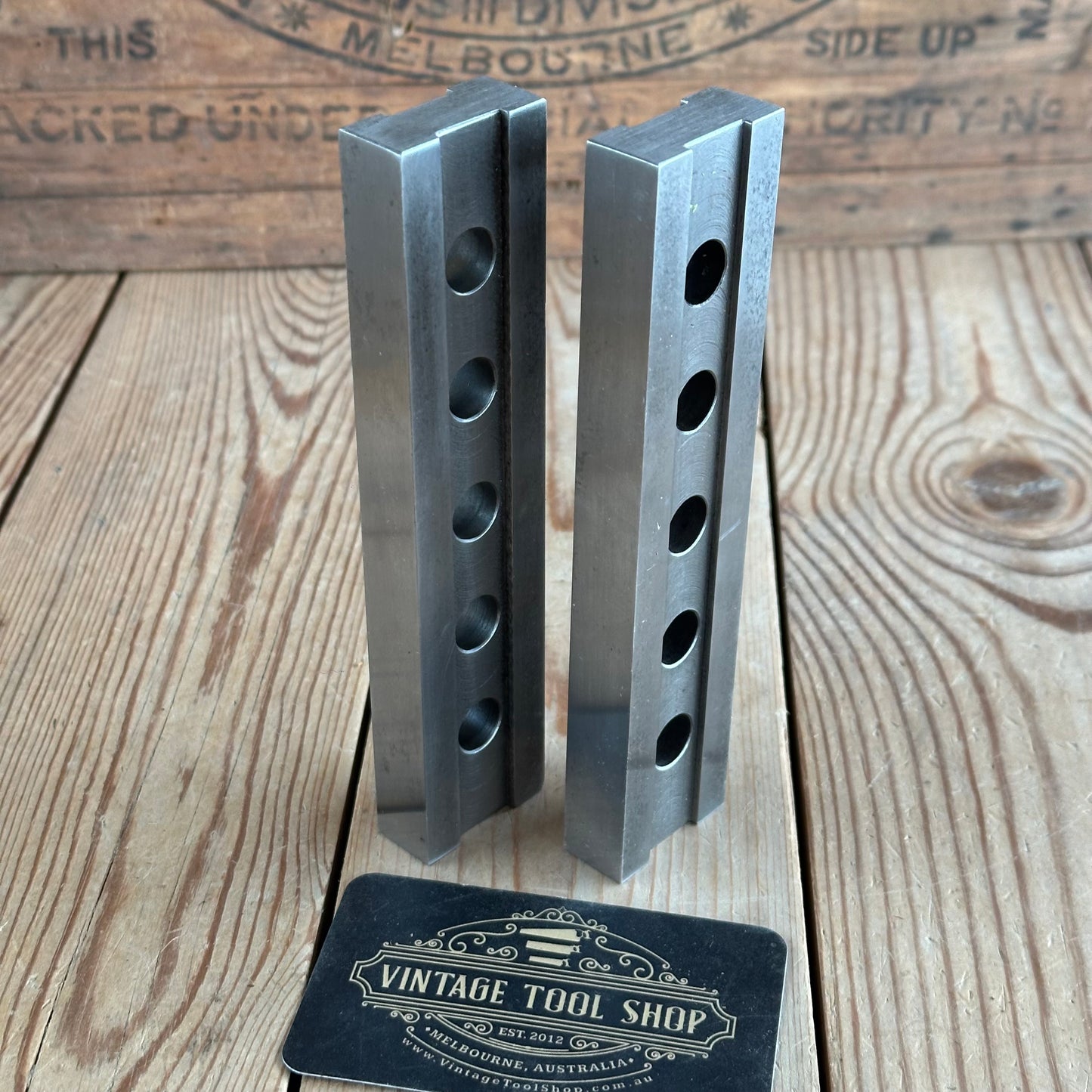 H2371 Vintage pair of PARALLEL BARS Engineers Tool