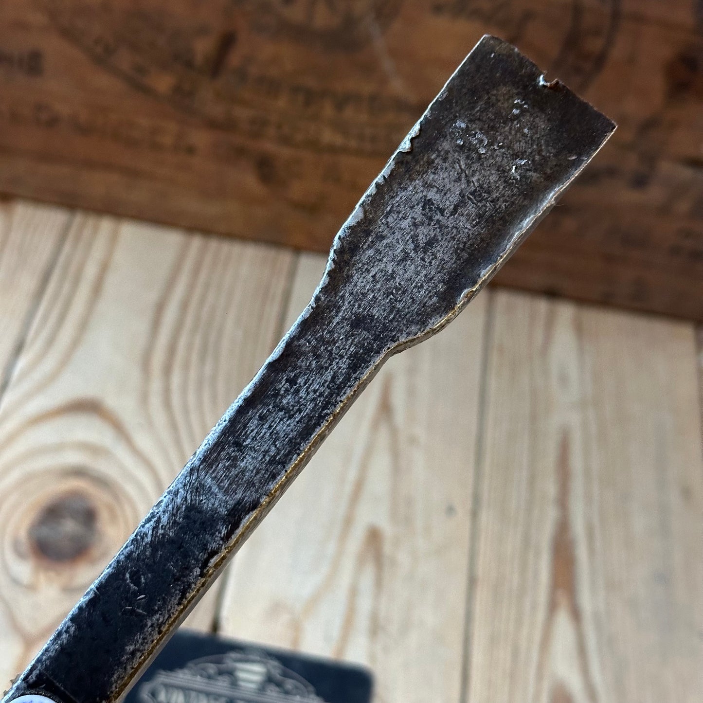 D1891 ANCIENT! Large antique 30mm EUROPEAN Carving CHISEL