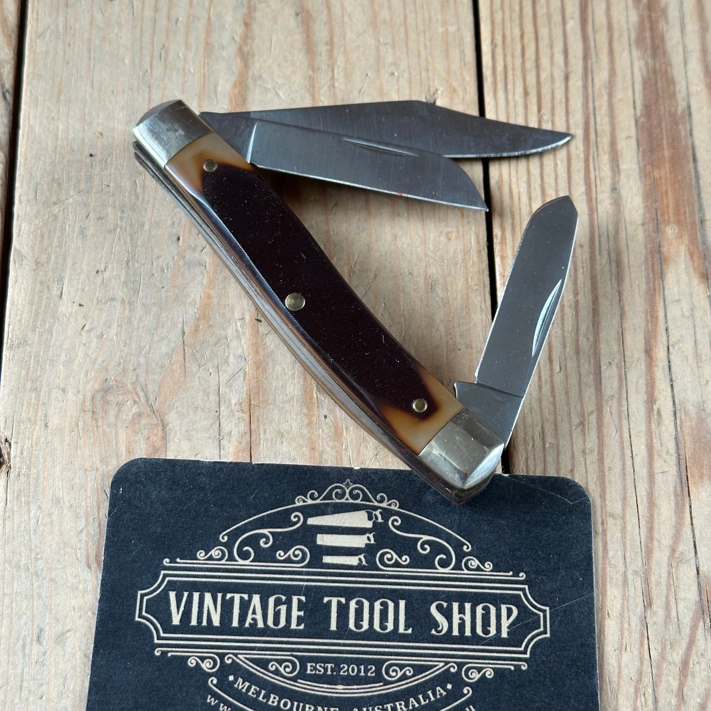 K67 NEW OLD STOCK! Vintage SCHRADE USA 100th anniversary 2004 OLD Timer folding KNIFE IOB