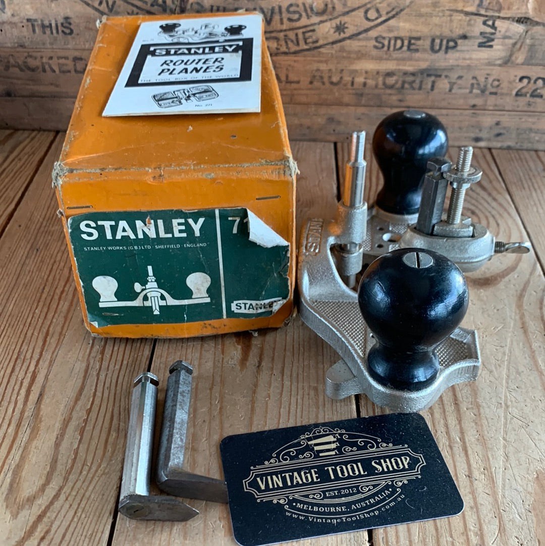 SOLD H553 Vintage STANLEY England No.71 Router PLANE IOB