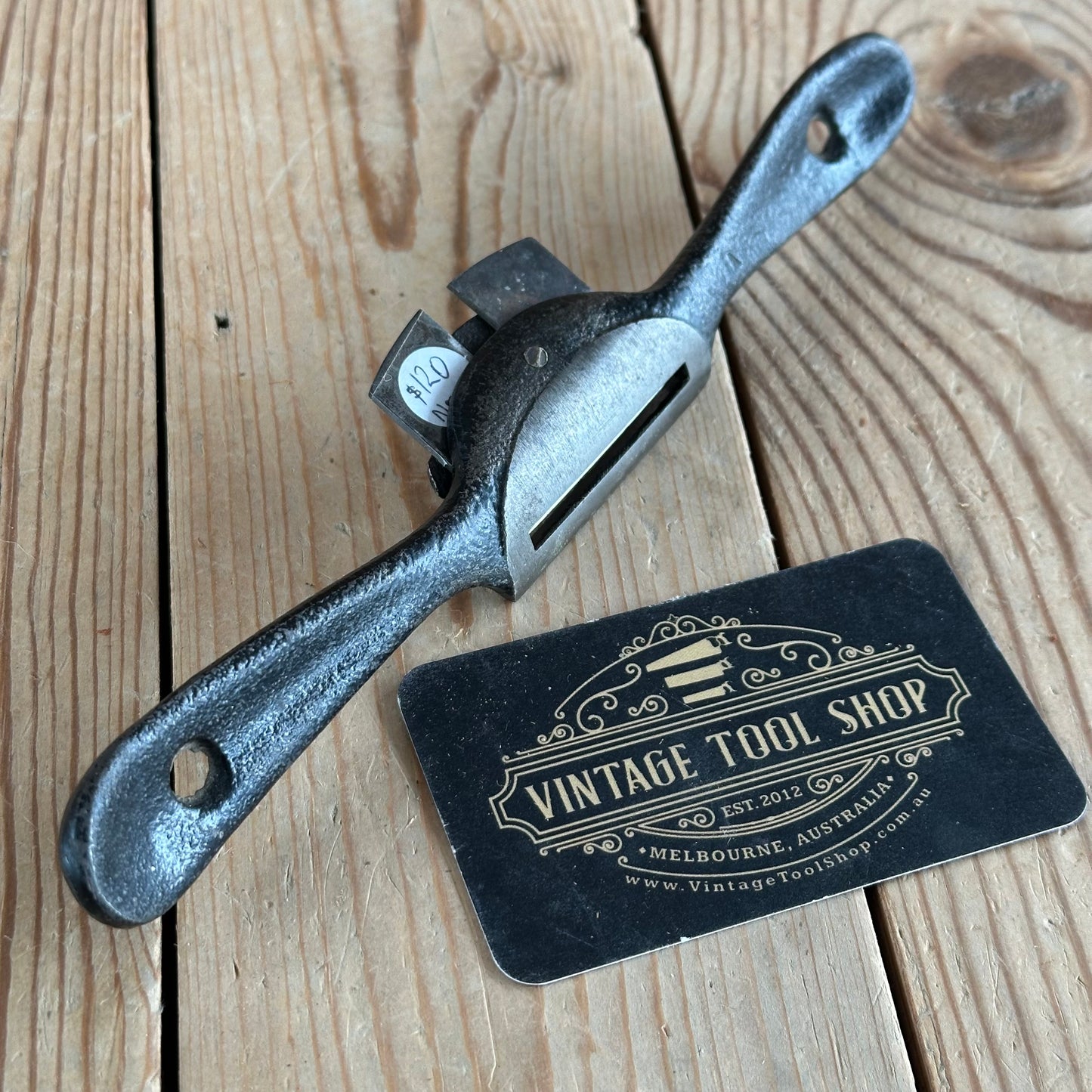 N890 Vintage Scarce WOODSTOCK Gregsteel Australian Made CONVEX SPOKESHAVE