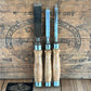 N462 Vintage set of 3 x TITAN Australia No:101 Registered Firmer CHISELS