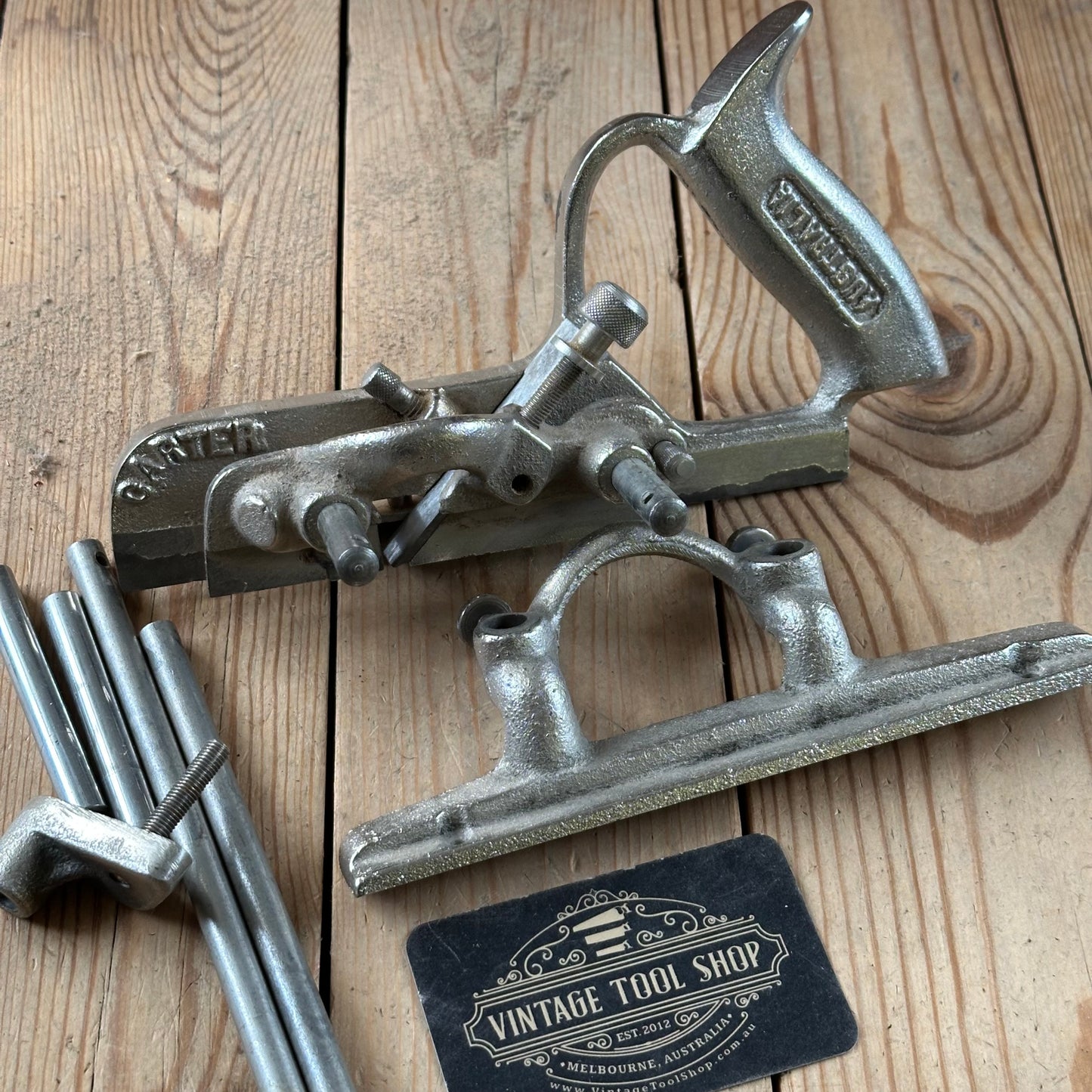 N894 Vintage 1945-1955 CARTER Australia No:C54 plow & groover + 7 x cutters PLANE IOB