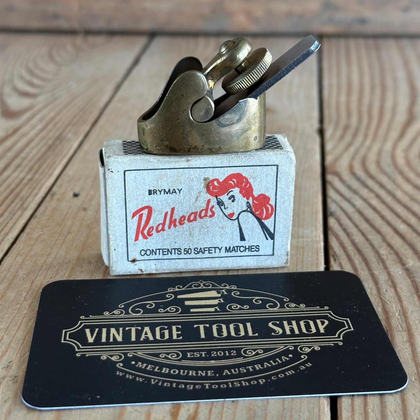 SOLD PL109 Vintage IBEX brass mini VIOLIN plane