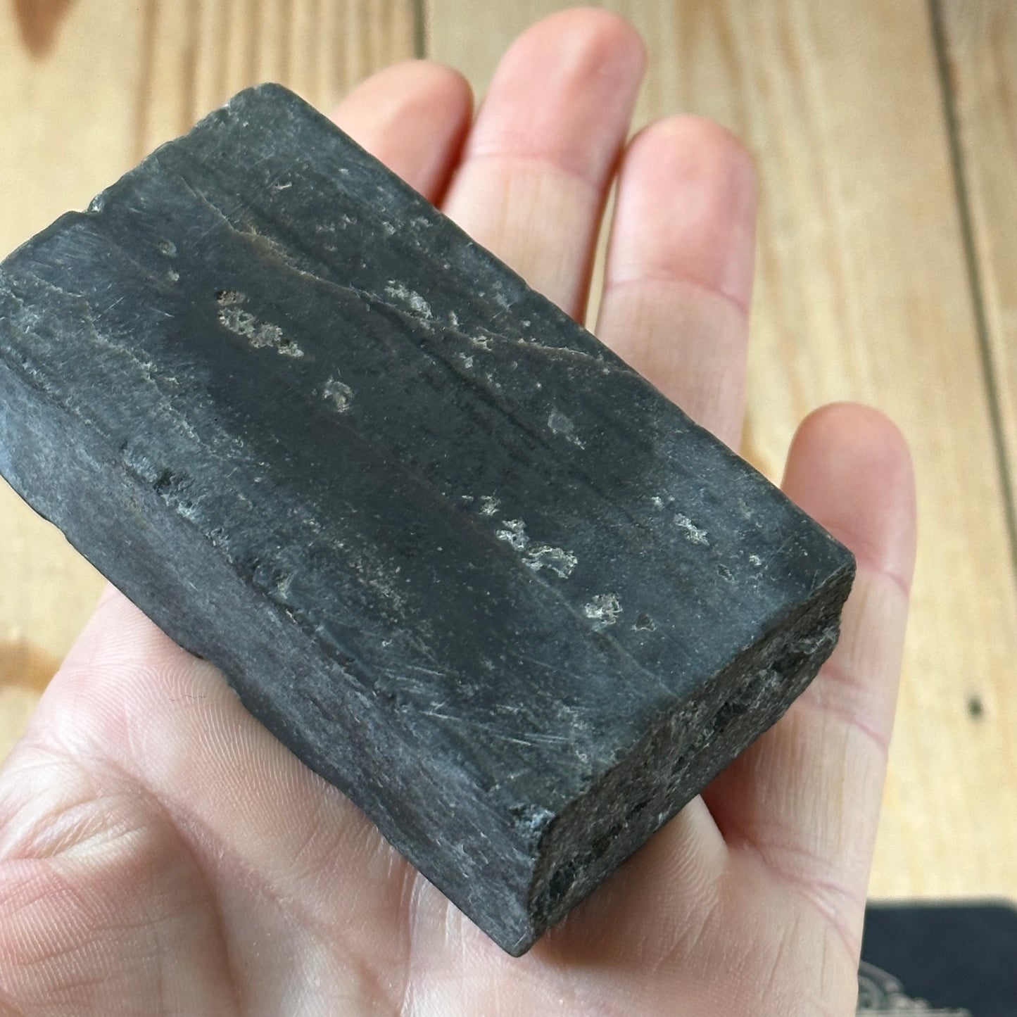 A334 Vintage BLACK & BROWN TURKEY STONE Natural Sharpening OILSTONE oil