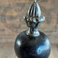 T3690 UNUSUAL! Vintage HEAVY 710g IRON Turnip PLUMB BOB