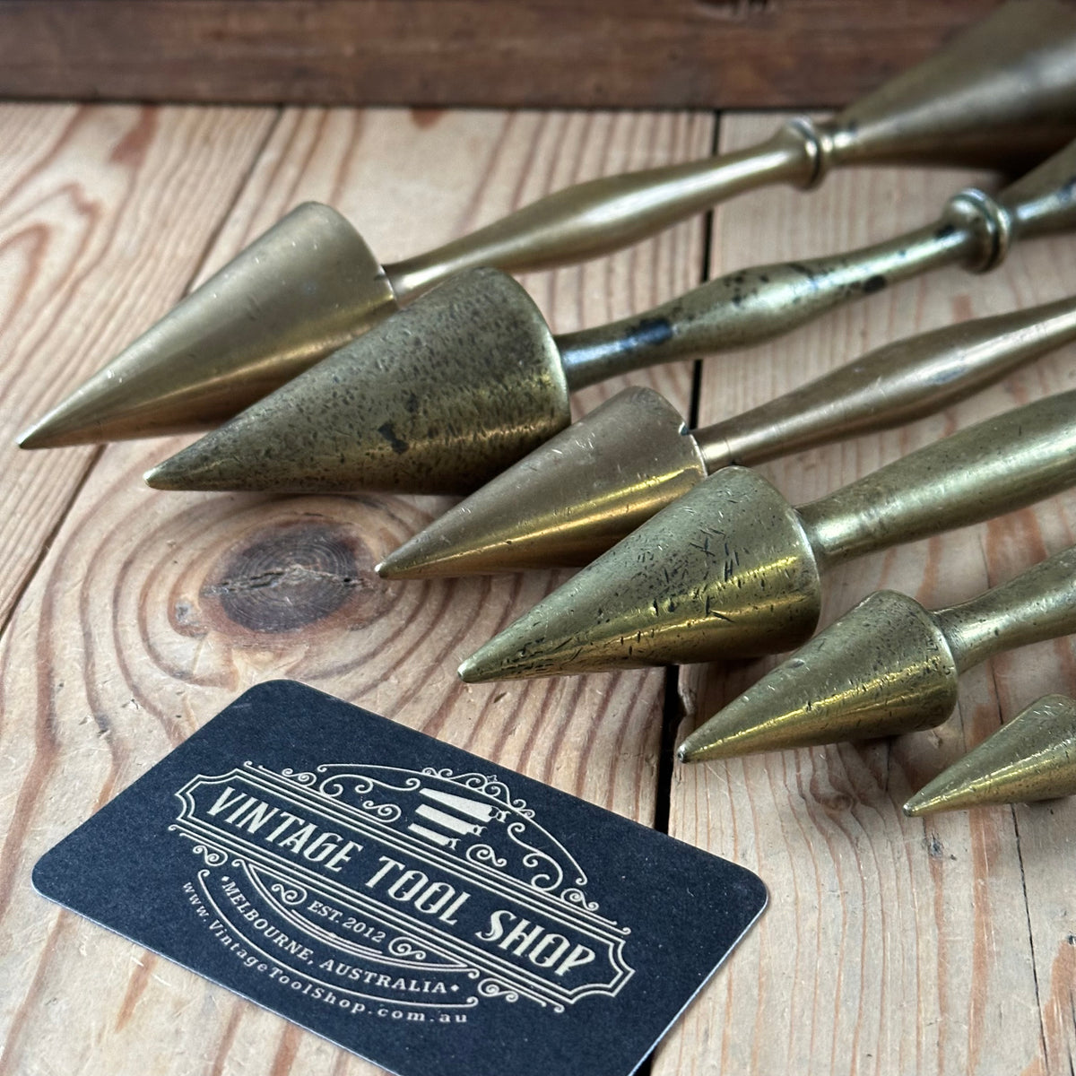 D1435-D1440 RARE! Vintage 1x BRASS Bronze Pipe Organ TUNING CONES