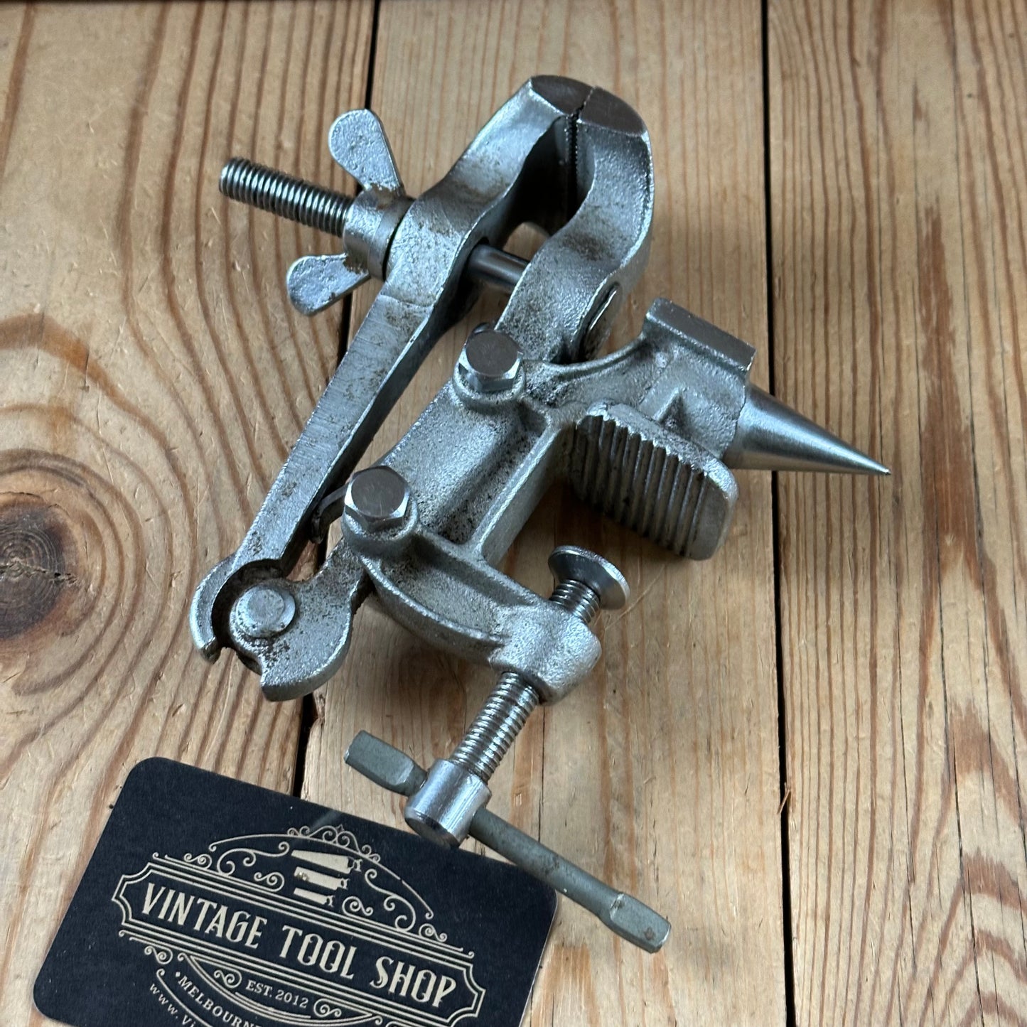 N1781 HANDY! Vintage small BENCH VICE & anvil