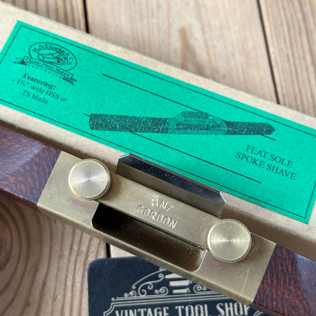 C4 TIDY! Contemporary Australian HNT GORDON Beefwood FLAT SOLE  SPOKESHAVE IOB