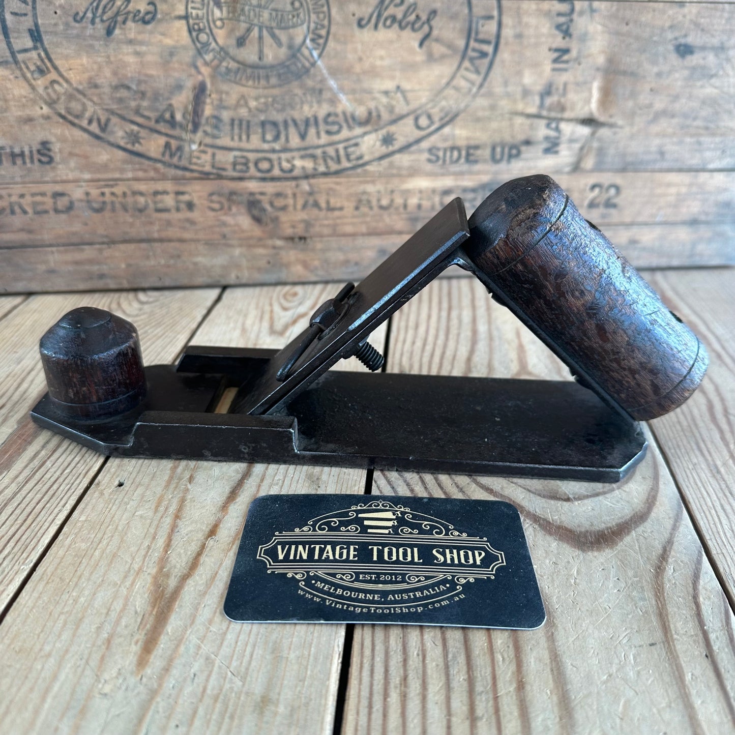 N1168 RARE! Vintage Robert McCONNELL Patent Australia SCRUB PLANE