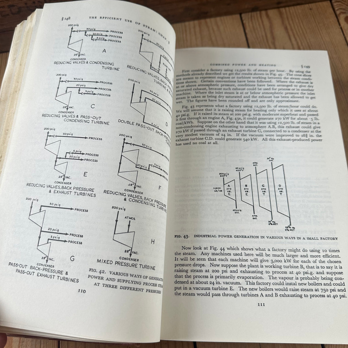 N2054 Vintage BOOK The EFFICIENT USE of STEAM by O.Lyle