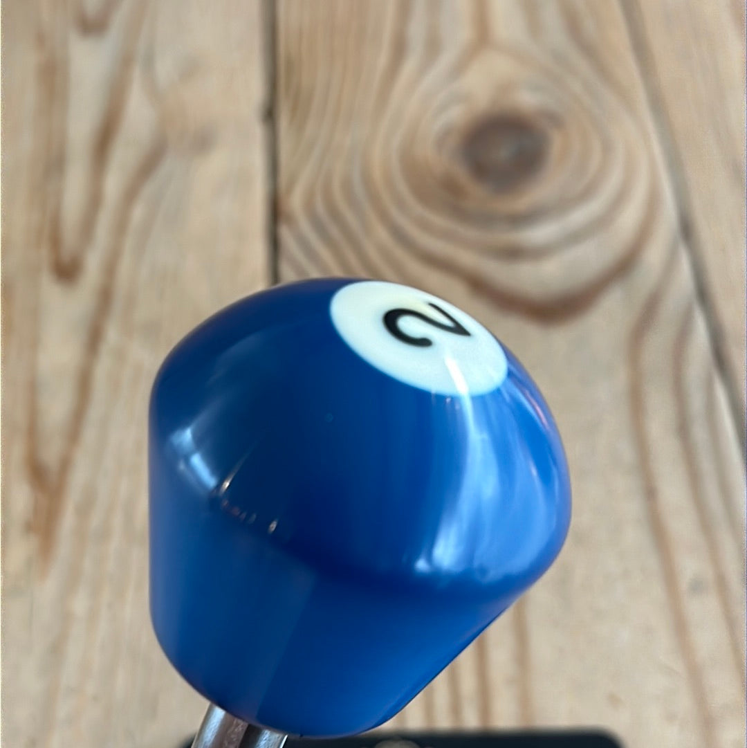 TR144 Repurposed Blue “2” POOL BALL awl by Tony Ralph