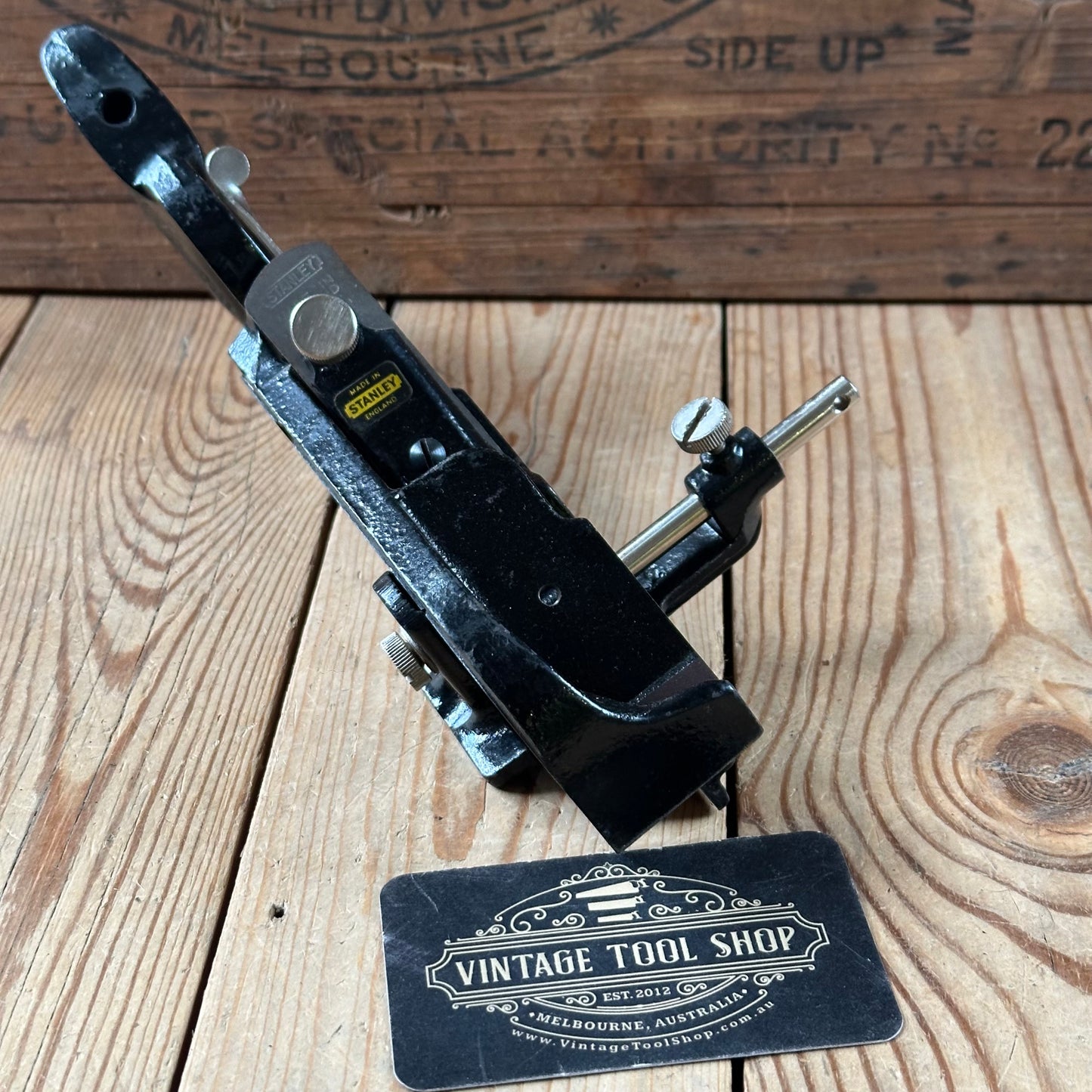 H2408 Vintage STANLEY England No.78 Duplex REBATE Rabbet PLANE IOB