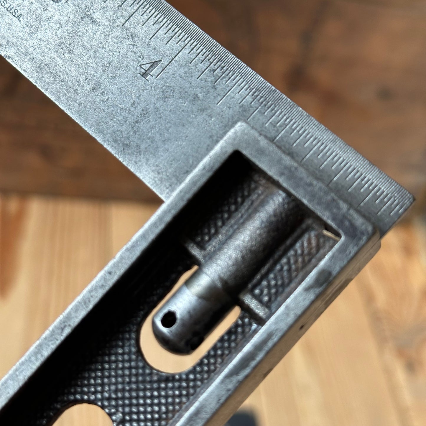 H53 Vintage STARRETT USA No.60 metal SQUARE