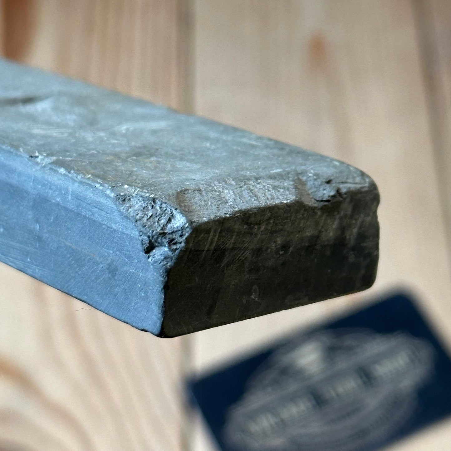 A377 ULTRA FINE! Vintage German Thuringian SLATE Razor BARBER HONE sharpening stone waterstone