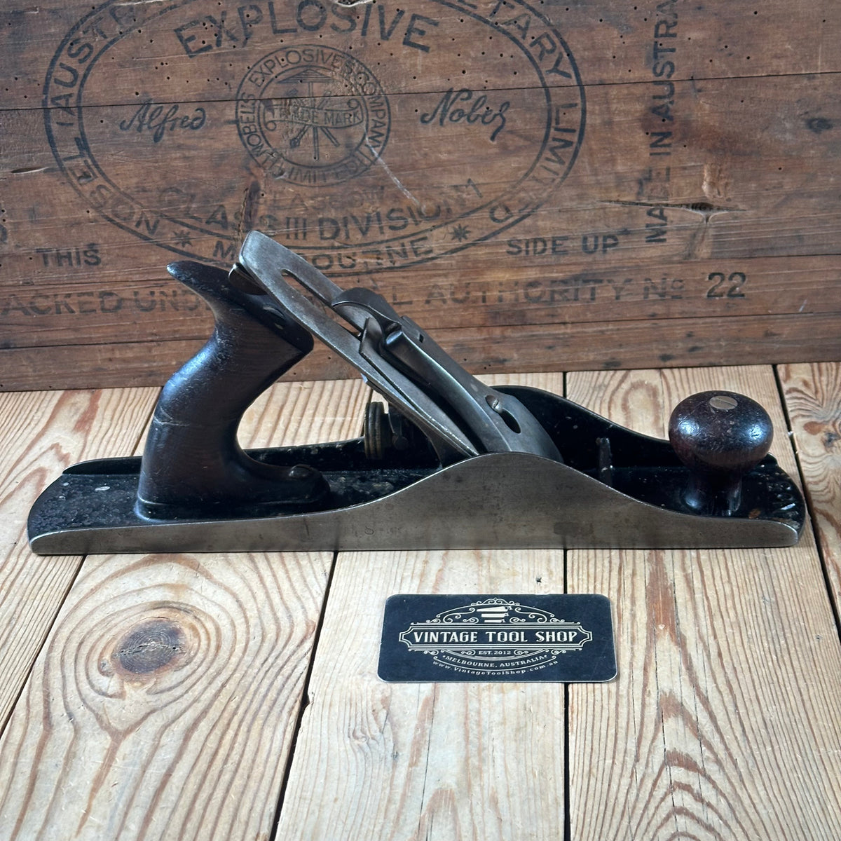 H2575 Vintage STANLEY No.5 Type 5 1885-88 jack PLANE AS IS