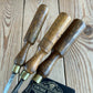 T9445 Vintage set of 3 x woodcarving CARVING GOUGES