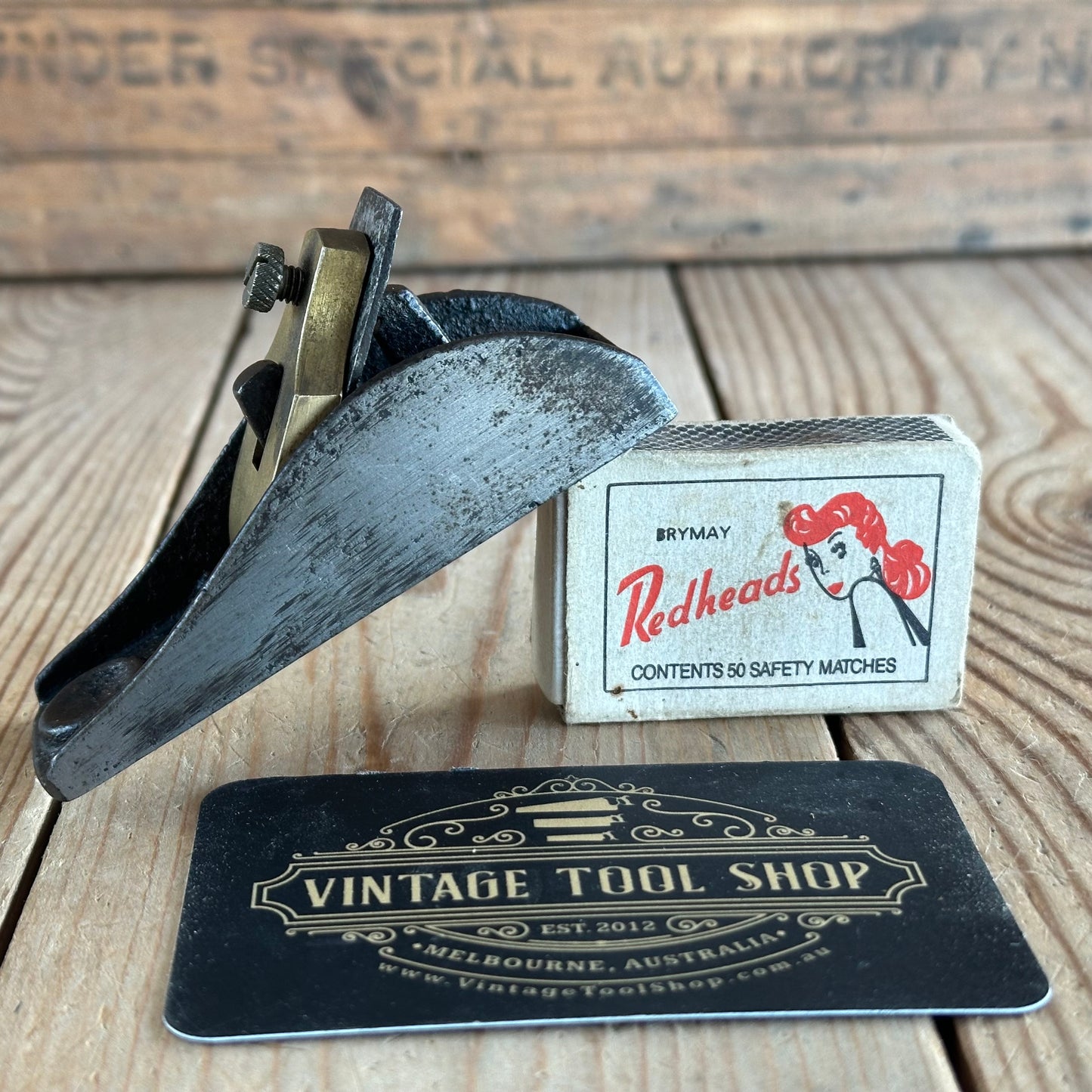 SOLD D1590 Vintage tiny WINGFIELD & ROWBOTHAM Duplex luthiers BLOCK THUMB PLANE